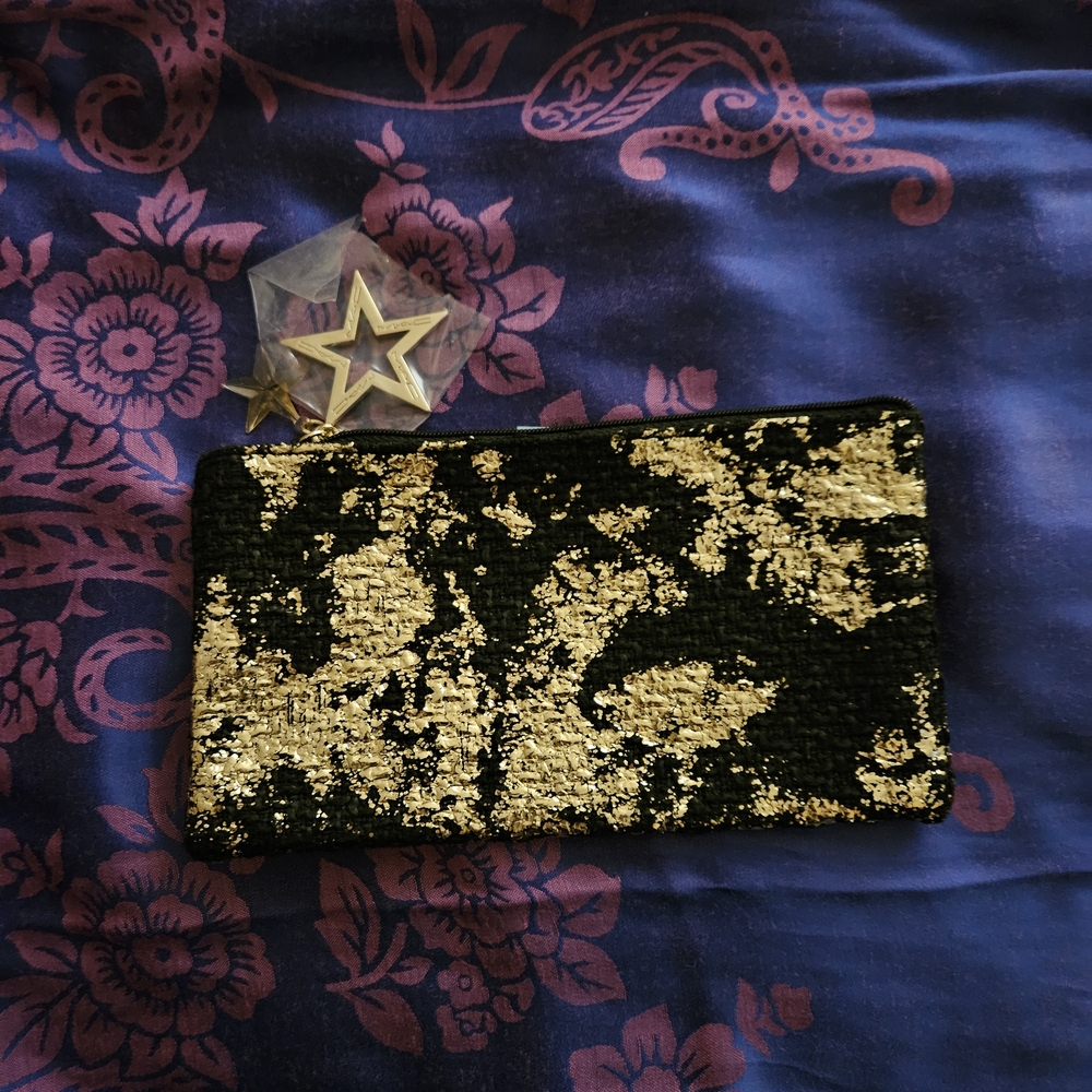 Elegant Black and Gold Clutch